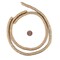 The Bead Chest Gold Disk Natural Wood Beads (4x8mm): Organic Eco-Friendly Wooden Bead Strand for DIY Jewelry, Crafts, Necklace and Bracelet Making